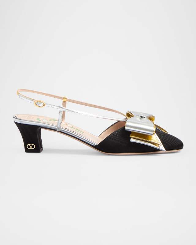 Bowow Moire 45MM Slingback Pumps
